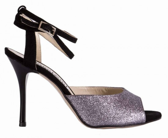 pewter glitter shoes