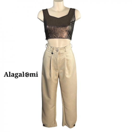 Amelia Beige and Gold