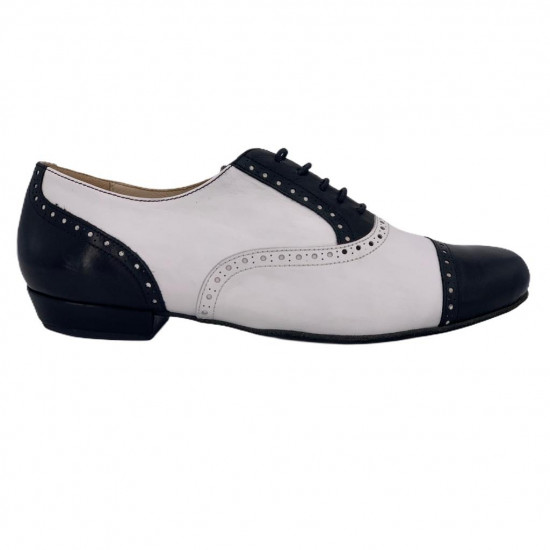 Arrabal n.45 White and Black eather and rubber sole