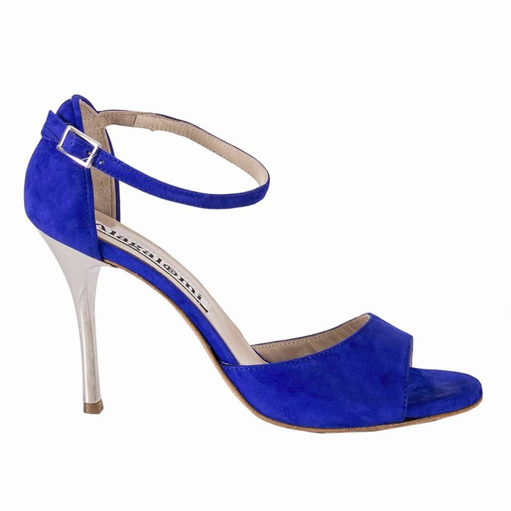Royal blue ankle strap shoes sale