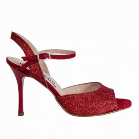 Rosa Red Glitter