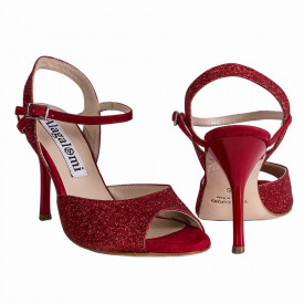 Rosa Red Glitter