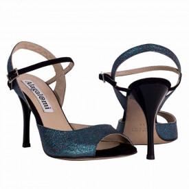 Dalia Multi Blue Glitter and Black