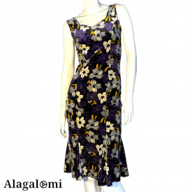 Serena Purple Velvet and Flowers
