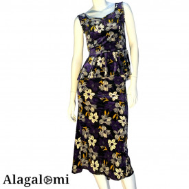 Chantal Purple Velvet and Flowers