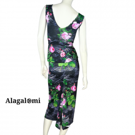 Ambra Black Zebra and Roses