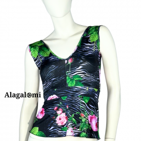 Ambra Black Zebra and Roses