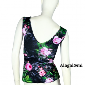 Ambra Black Zebra and Roses