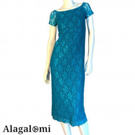 Lisa Teal Lace
