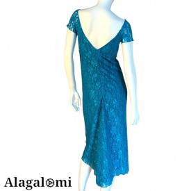 Lisa Teal Lace