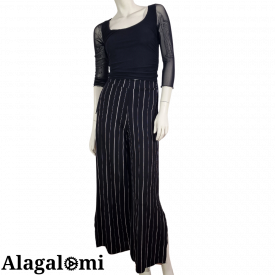 Long Pants Black and  White Lines