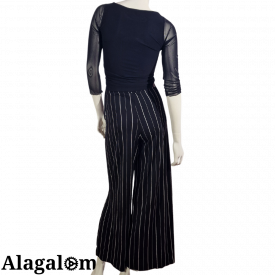 Long Pants Black and  White Lines