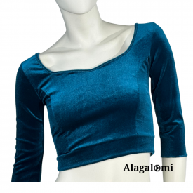Leyla Teal Velvet