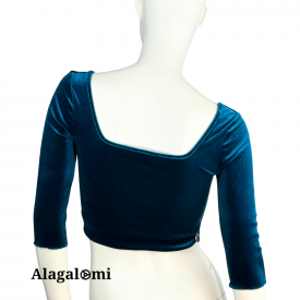 Leyla Teal Velvet