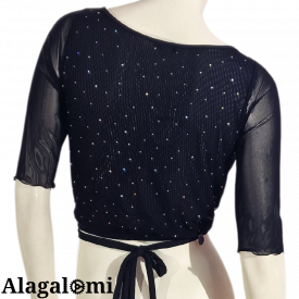 Top Roxy Black and Strass