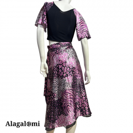 Giusy Black and Pink Leo