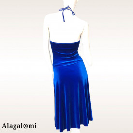 Top Giulia Blau Velvet