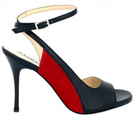 Mila Red and Black Leathe