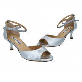 Isabel 5 Silver and Silver Glitter