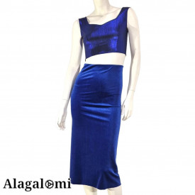Cora  Metallic Blue