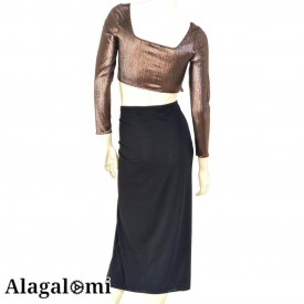 Top Leyla Metallic Bronze