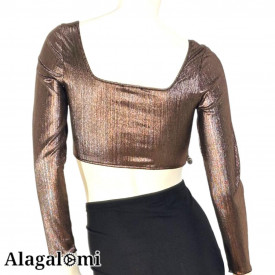 Top Leyla Metallic Bronze