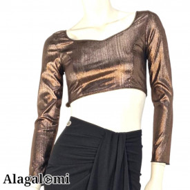 Top Leyla Metallic Bronze