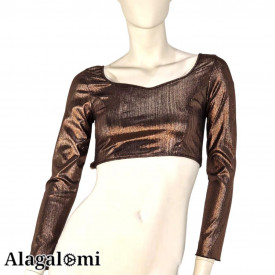 Top Leyla Metallic Bronze