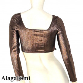 Top Leyla Metallic Bronze