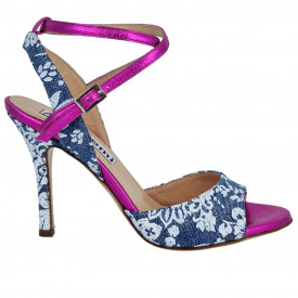 Maia Fuxia Patent and Jeans