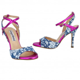 Maia Fuxia Patent and Jeans