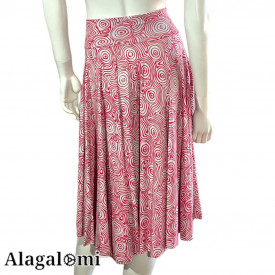 Siria Red and White Geometric Pattern