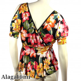 Megan Fuxia and Jellow Flowers