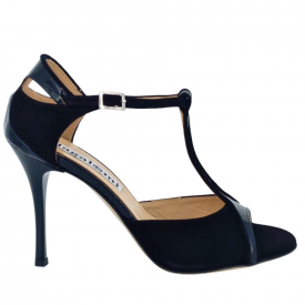 Zoe Black Suade and Black Patent