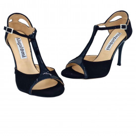 Zoe Black Suade and Black Patent