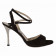 Maia Black and Silver Heel