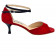 Isabel 5 Glossy red and black suede
