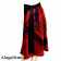 Giusy Black and Red Skirt