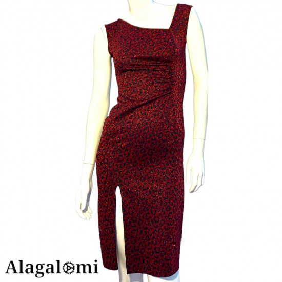 Bea Lurex Rosso Maculato