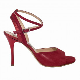 Nina Camoscio Rosso e Glitter Rosso