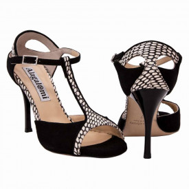 Zoe Camoscio Nero e Cobra Bianco