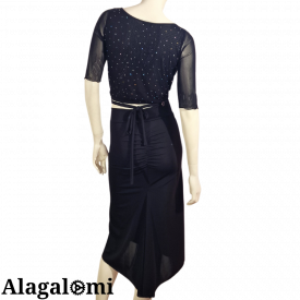 Top Roxy Nero Strass