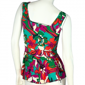 Ketty Fiori Fuxia Arancio e Verdi