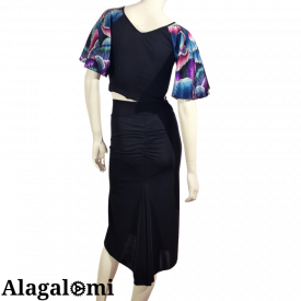 Sara Nero Fantasia Piume 