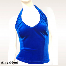 Top Giulia Velluto Blu