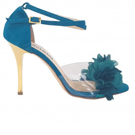 Isabel PVC e Fiori Petrolio