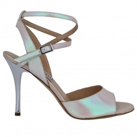Maia Perlato Metallizzato Bianco
