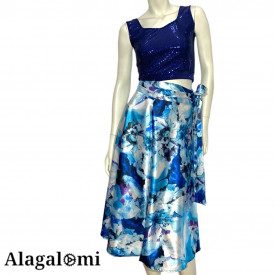 Cora Paiettes Blu