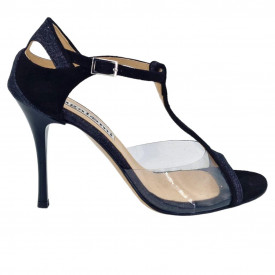 Zoe PVC e Glitter Nero